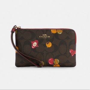 COACH Corner-zip Wristlet